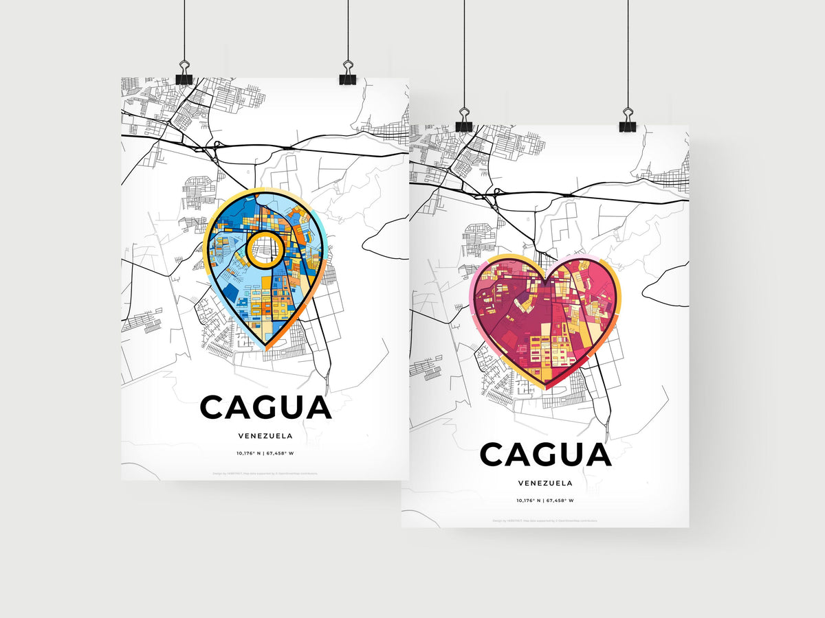 Cagua Venezuela art print for couples