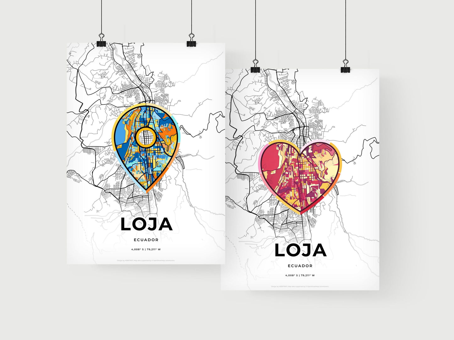 Loja Ecuador art print for couples