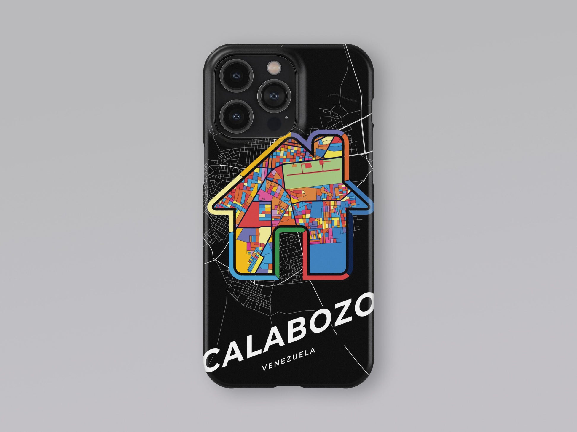 Calabozo Venezuela slim phone case with colorful icon. Birthday, wedding or housewarming gift. Couple match cases. 3