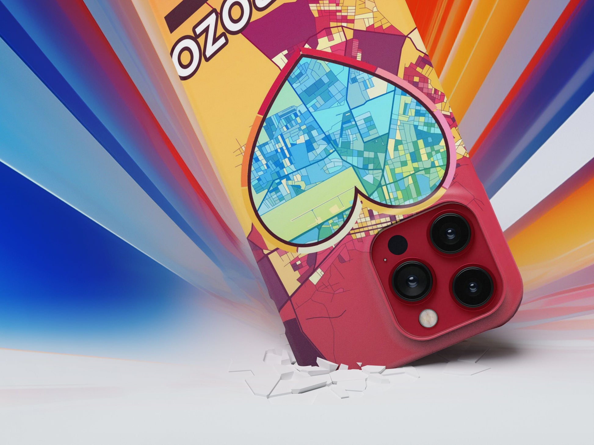 Calabozo Venezuela slim phone case with colorful icon. Birthday, wedding or housewarming gift. Couple match cases.