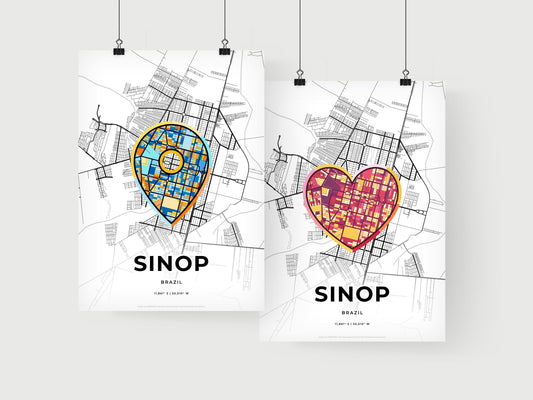 Sinop Brazil art print for couples