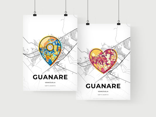 Guanare Venezuela art print for couples