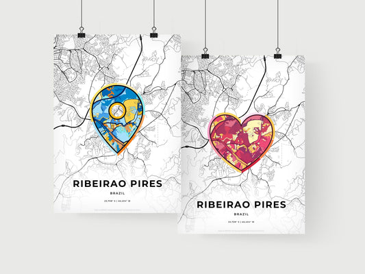 Ribeirao Pires Brazil art print for couples