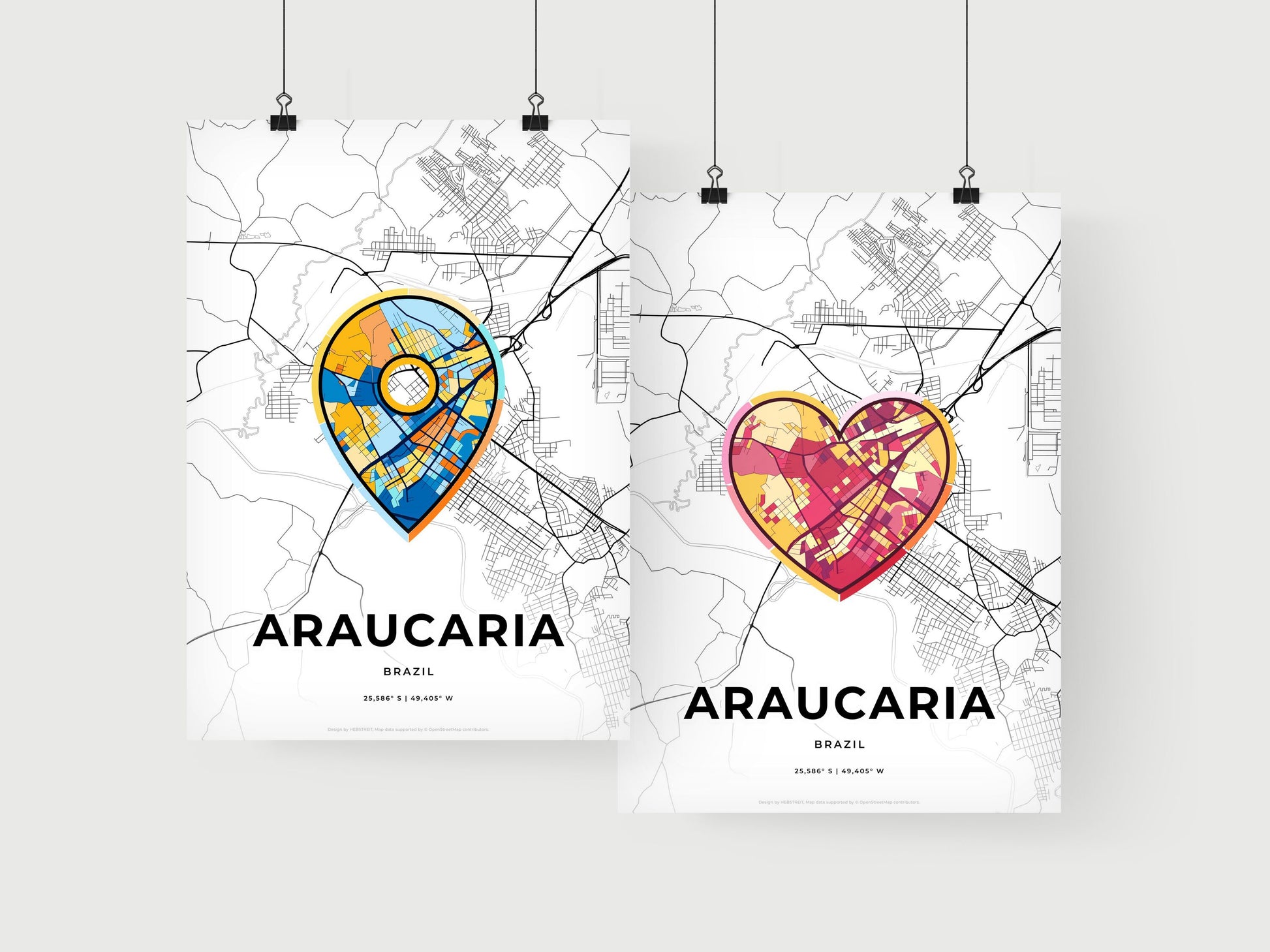Araucaria Brazil art print for couples