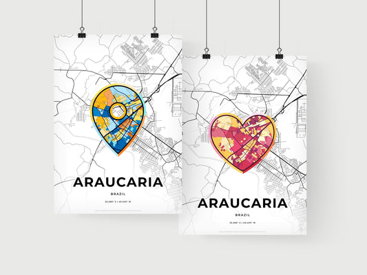 Araucaria Brazil art print for couples