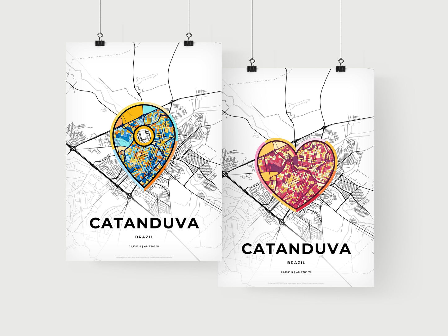 Catanduva Brazil art print for couples