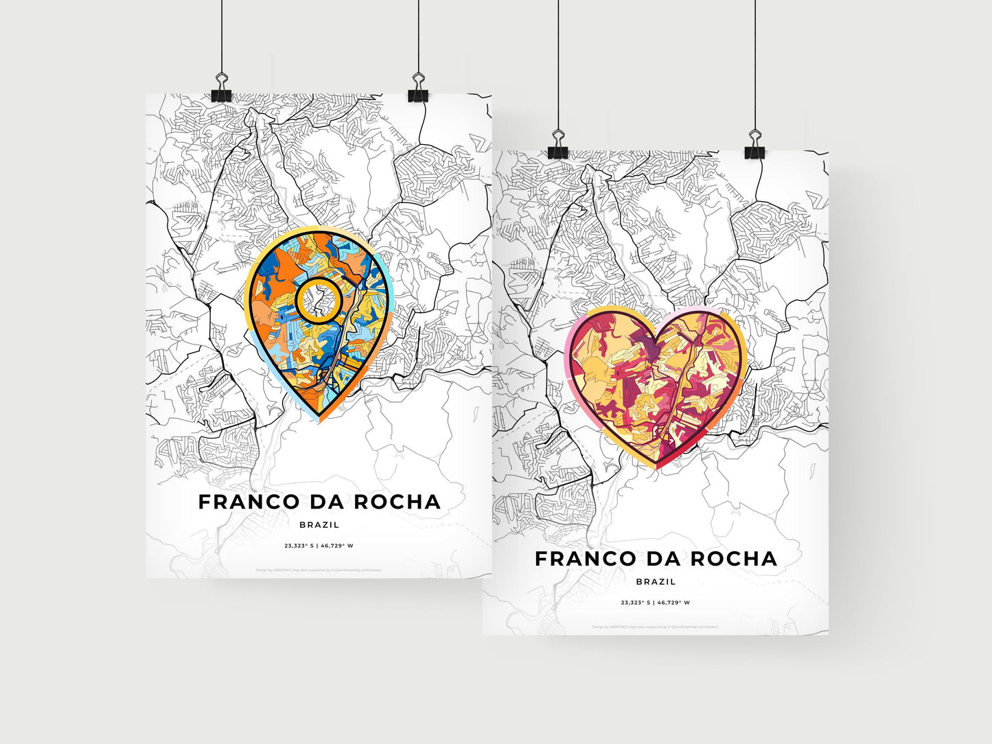 Franco Da Rocha Brazil art print for couples