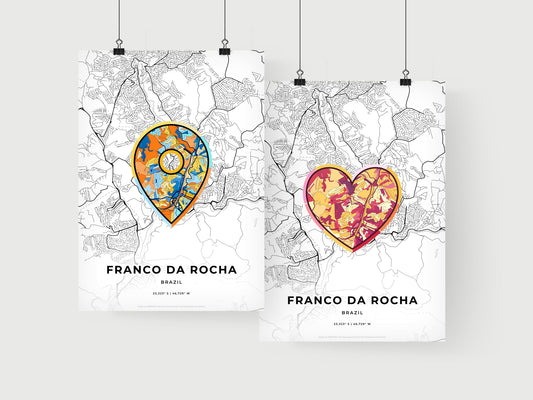 Franco Da Rocha Brazil art print for couples