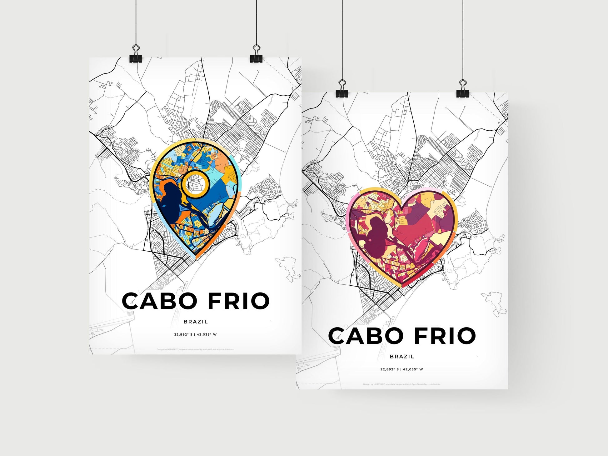 Cabo Frio Brazil art print for couples