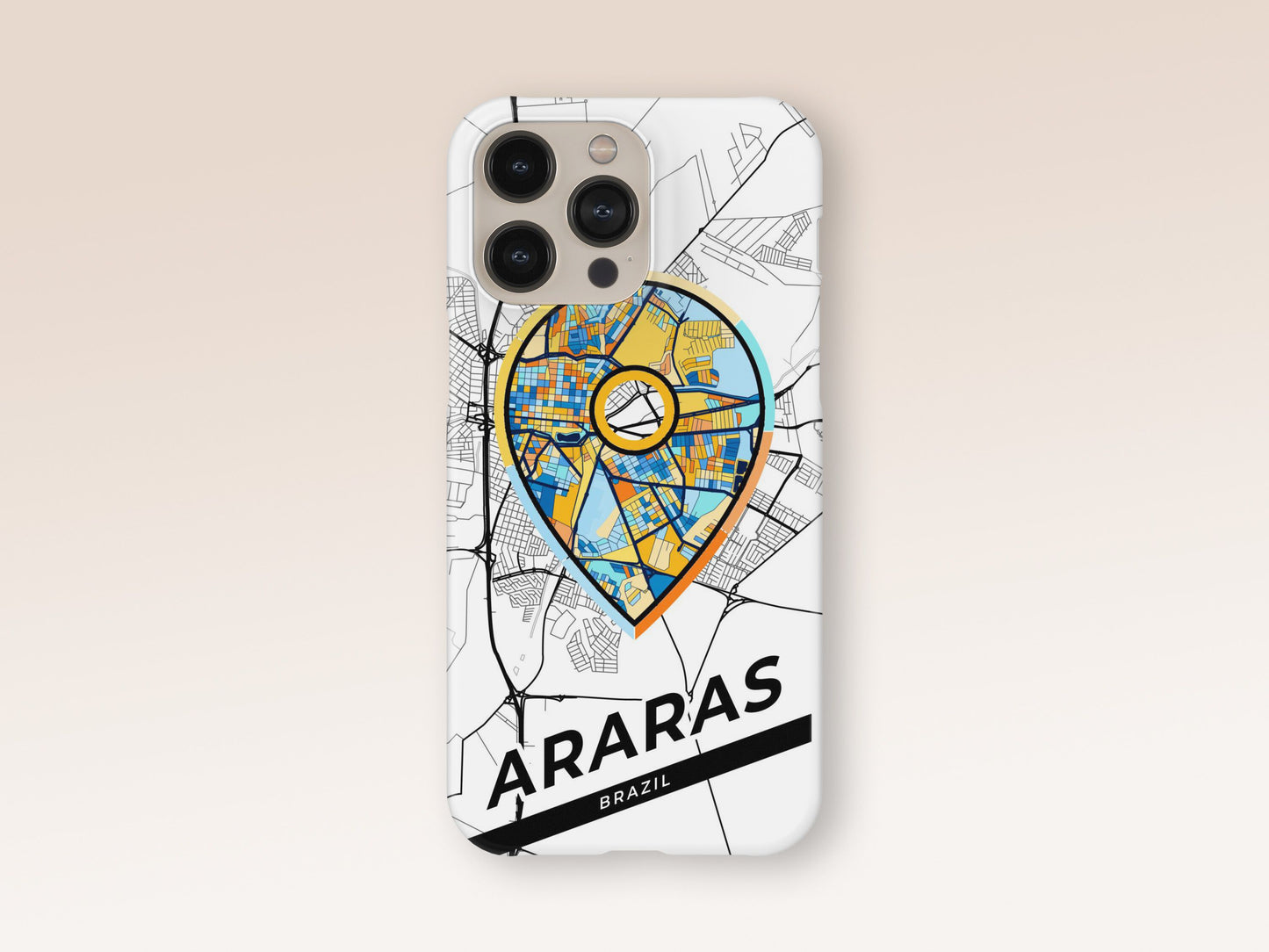 Araras Brazil slim phone case with colorful icon. Birthday, wedding or housewarming gift. Couple match cases. 1