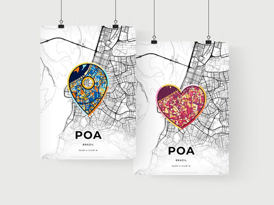 Poa Brazil art print for couples