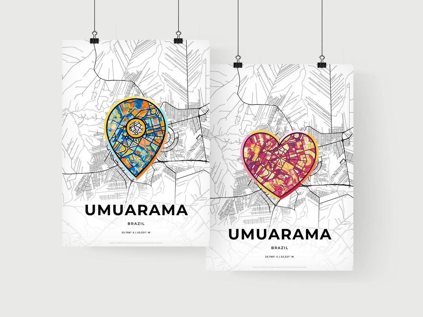 Umuarama Brazil art print for couples