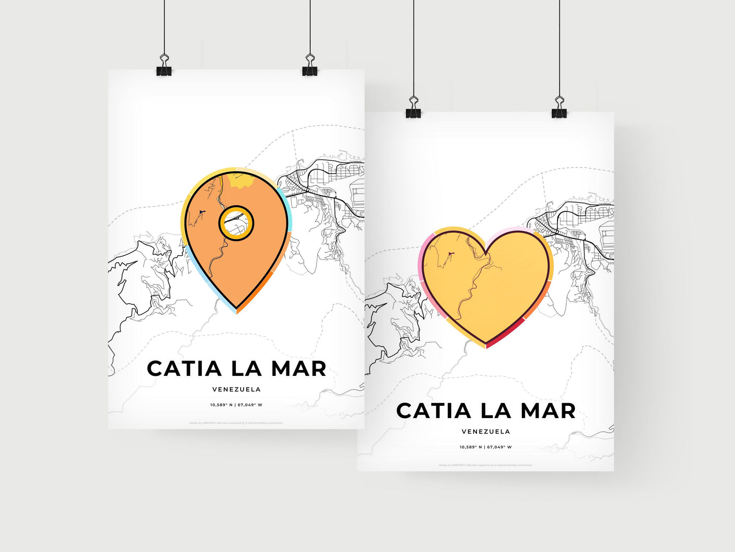 Catia La Mar Venezuela art print for couples