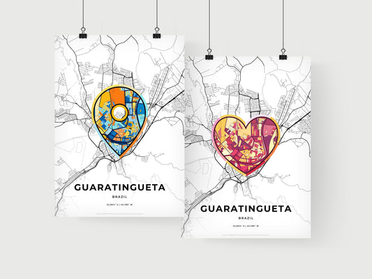 Guaratingueta Brazil art print for couples