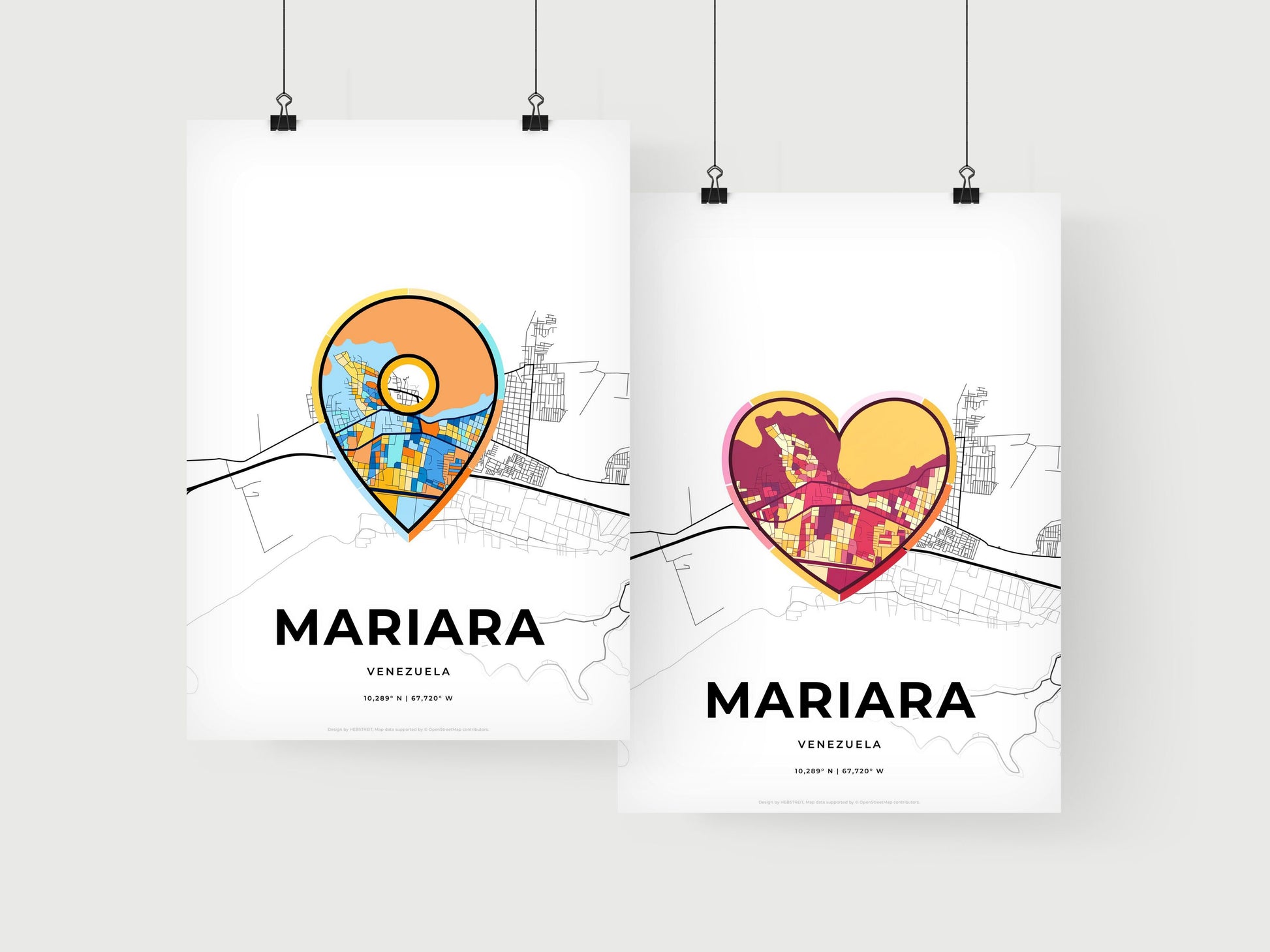 Mariara Venezuela art print for couples