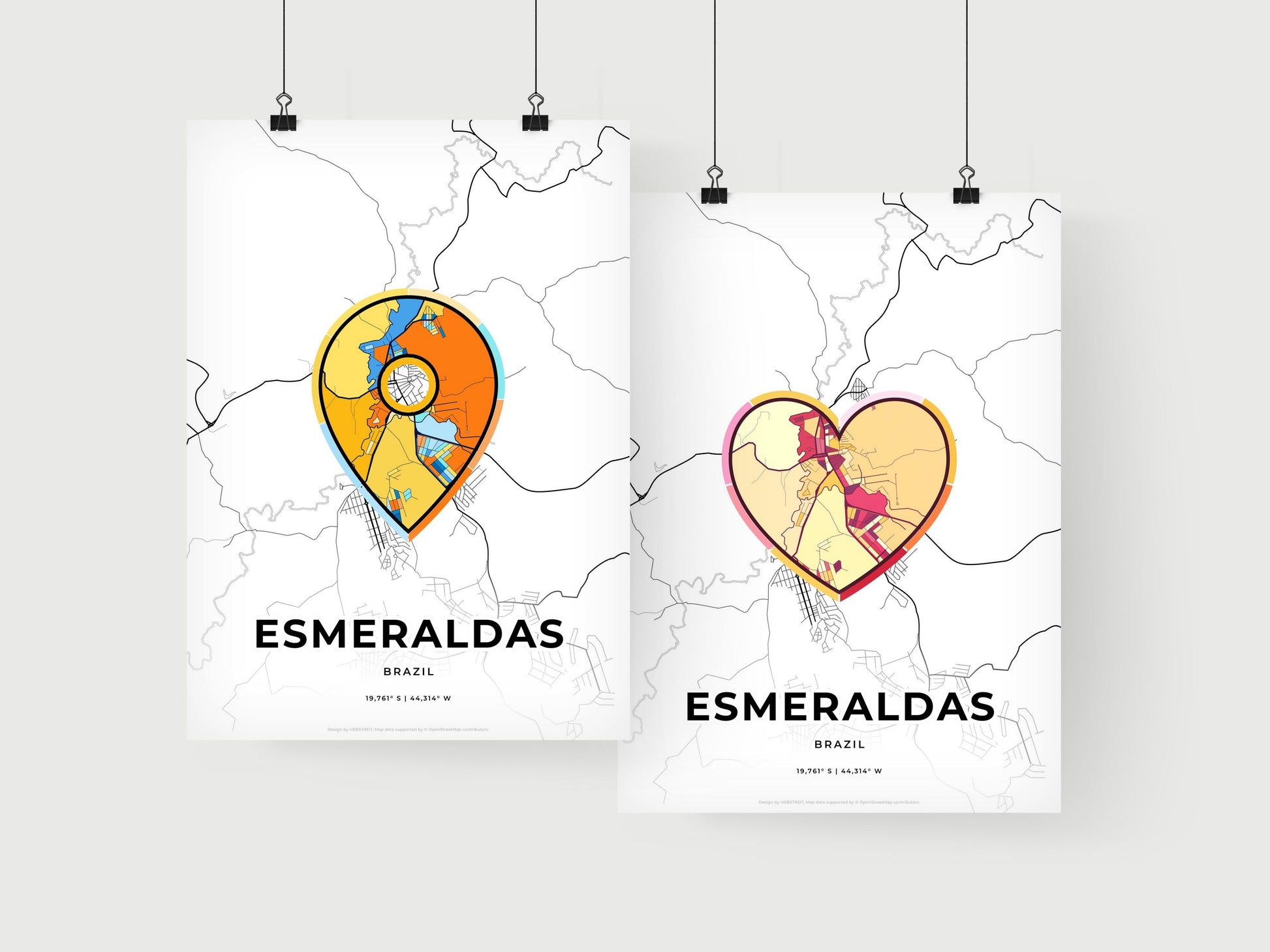 Esmeraldas Brazil art print for couples