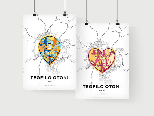 Teofilo Otoni Brazil art print for couples