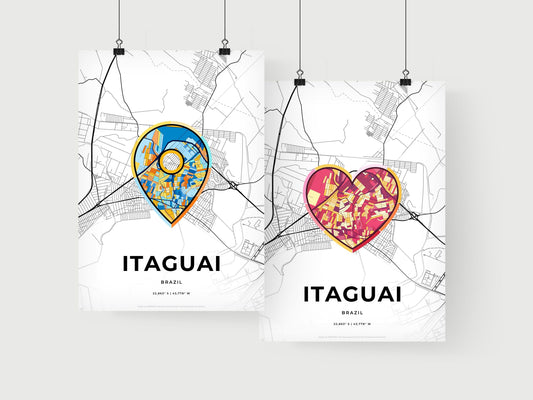 Itaguai Brazil art print for couples