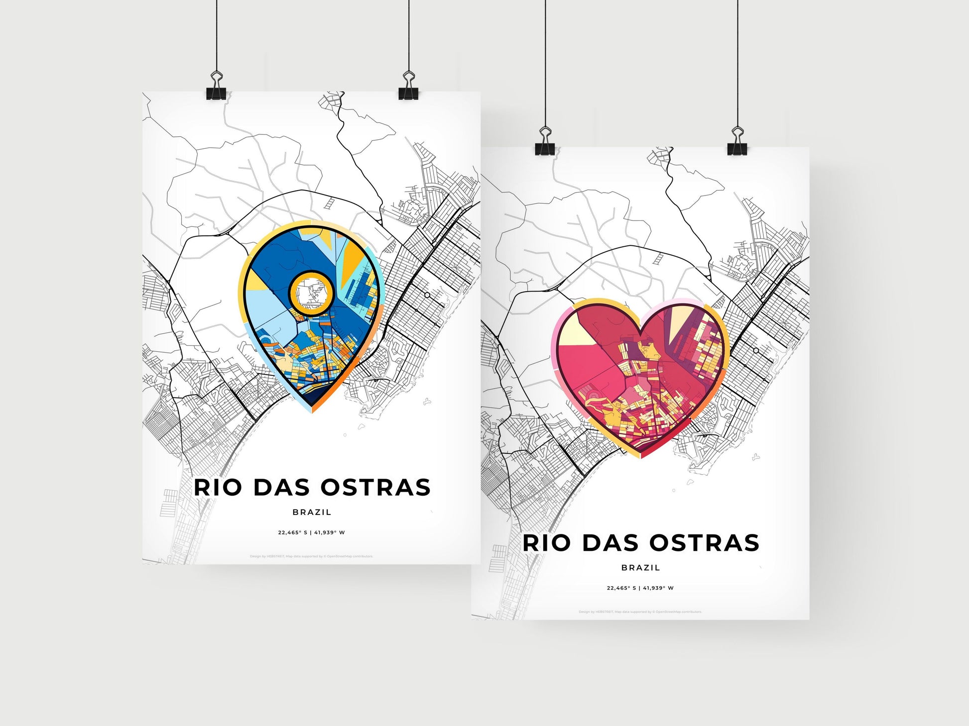 Rio Das Ostras Brazil art print for couples