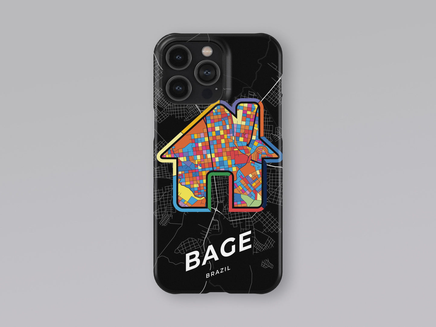Bage Brazil slim phone case with colorful icon. Birthday, wedding or housewarming gift. Couple match cases. 3