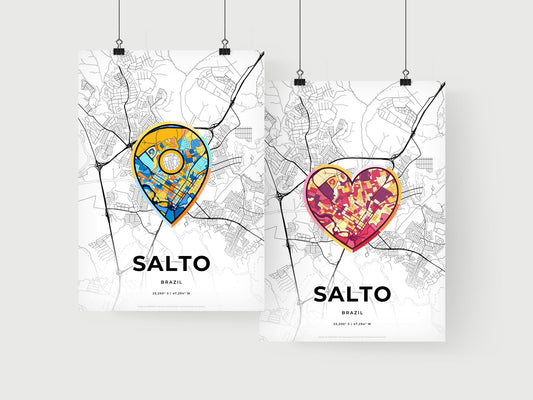 Salto Brazil art print for couples