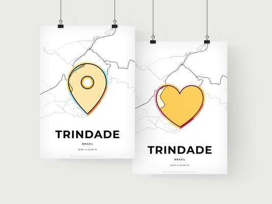Trindade Brazil art print for couples