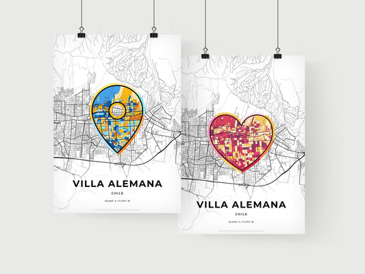 Villa Alemana Chile art print for couples