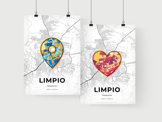 Limpio Paraguay art print for couples
