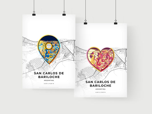 San Carlos De Bariloche Argentina art print for couples