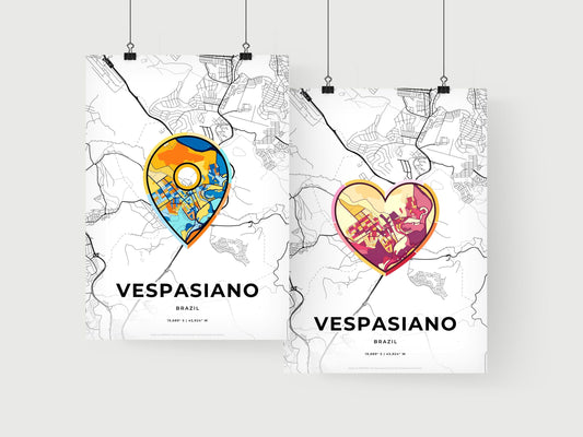 Vespasiano Brazil art print for couples