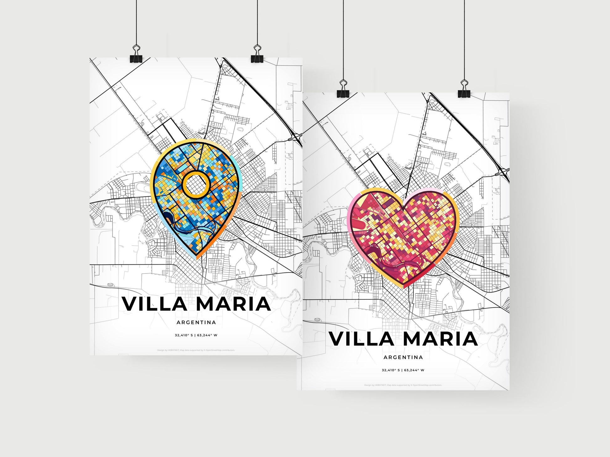 Villa Maria Argentina art print for couples