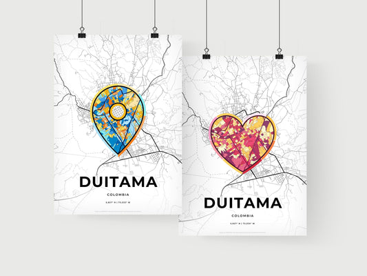 Duitama Colombia art print for couples