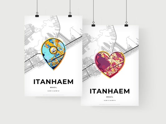 Itanhaem Brazil art print for couples