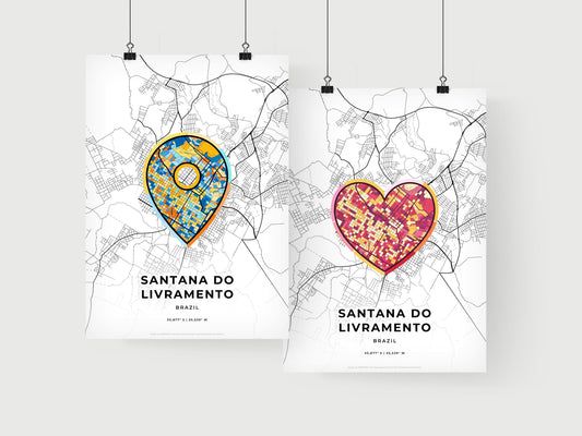 Santana Do Livramento Brazil art print for couples