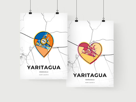 Yaritagua Venezuela art print for couples