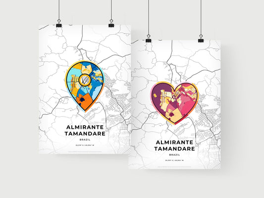 Almirante Tamandare Brazil art print for couples
