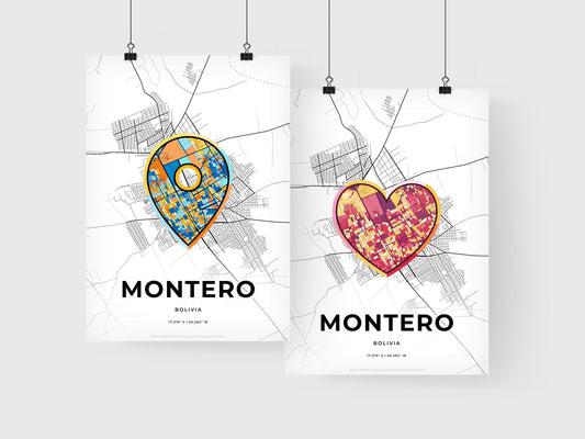 Montero Bolivia art print for couples