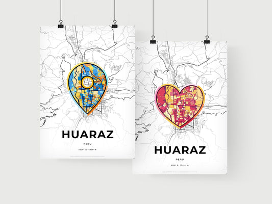 Huaraz Peru art print for couples