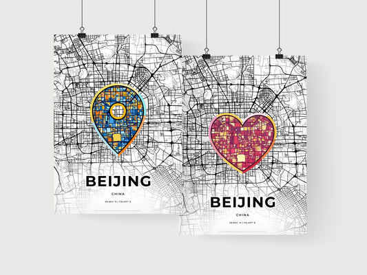 Beijing China art print for couples
