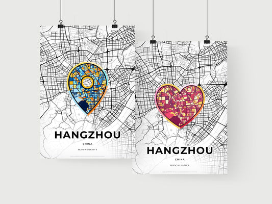 Hangzhou China art print for couples