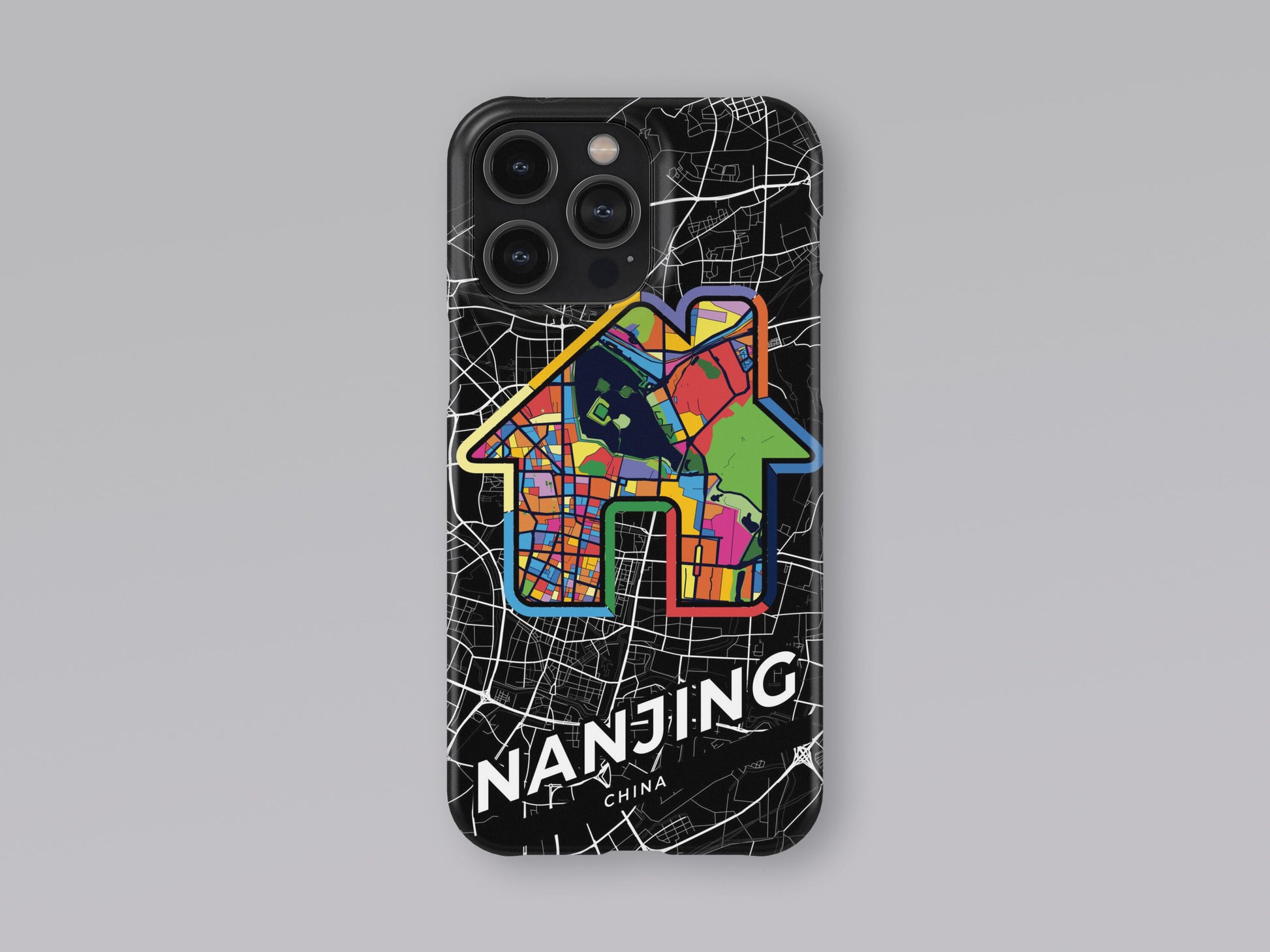Nanjing China slim phone case with colorful icon. Birthday, wedding or housewarming gift. Couple match cases. 3
