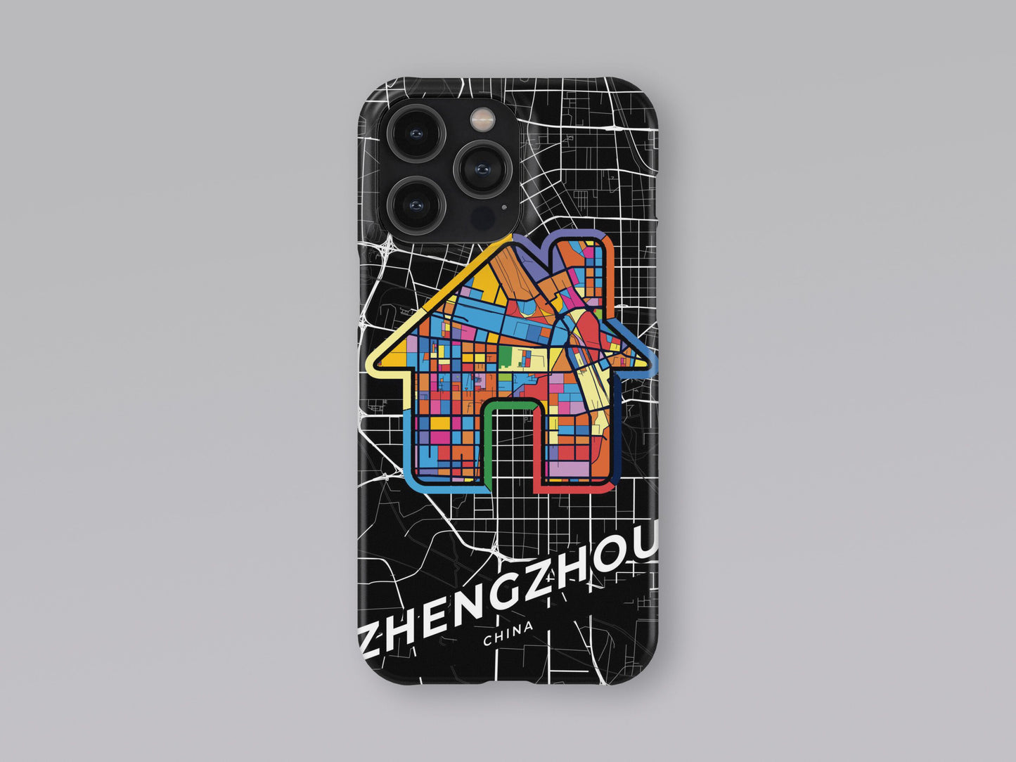 Zhengzhou China slim phone case with colorful icon. Birthday, wedding or housewarming gift. Couple match cases. 3