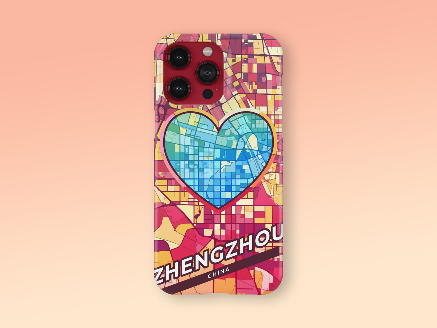 Zhengzhou China slim phone case with colorful icon. Birthday, wedding or housewarming gift. Couple match cases. 2