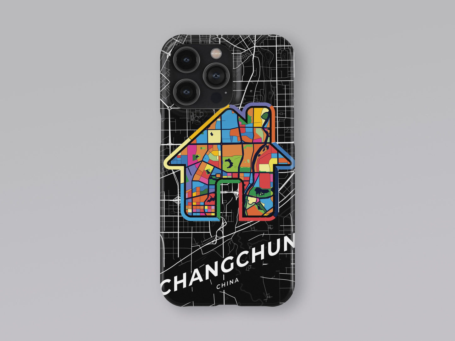 Changchun China slim phone case with colorful icon. Birthday, wedding or housewarming gift. Couple match cases. 3