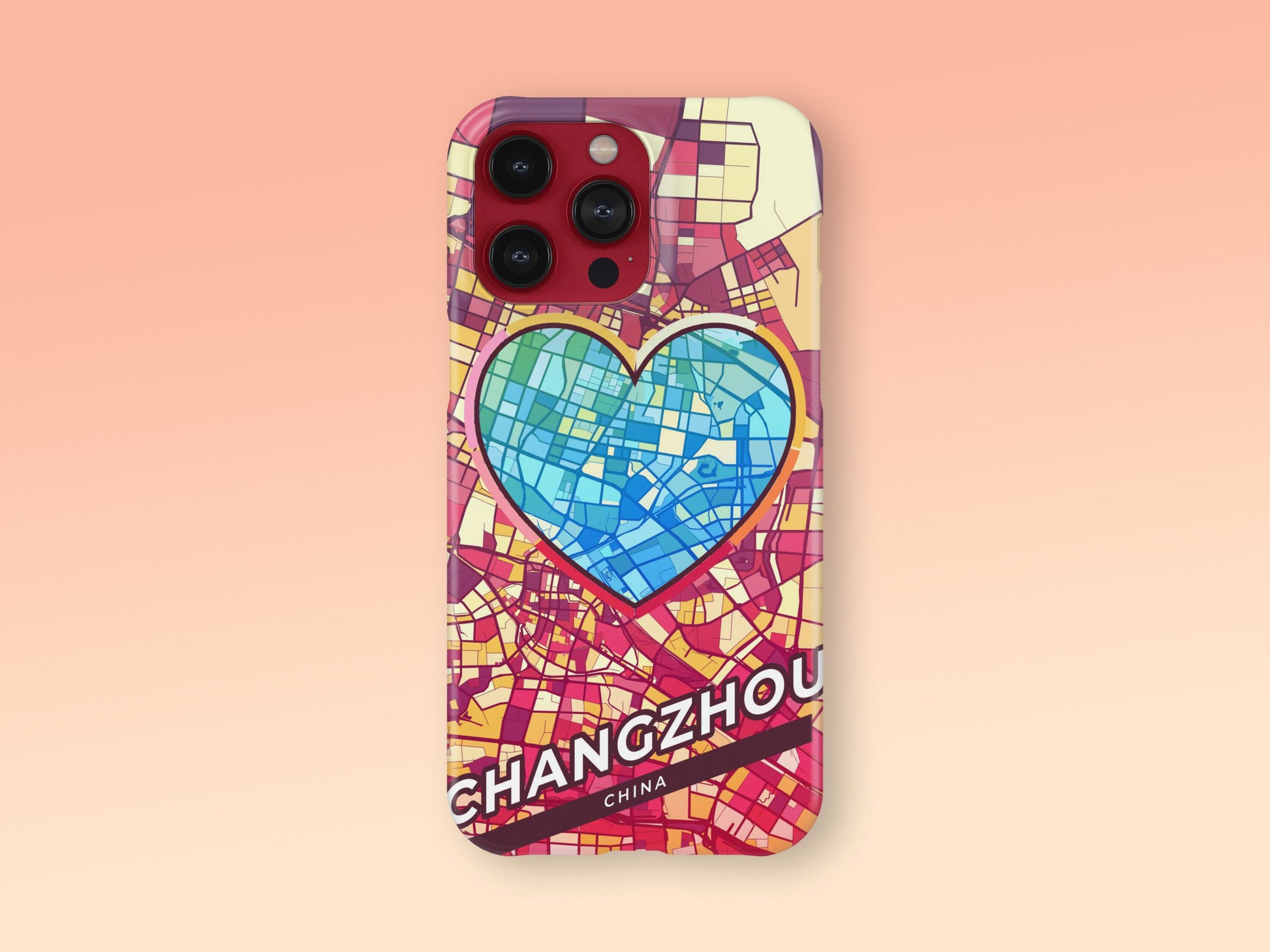 Changzhou China slim phone case with colorful icon. Birthday, wedding or housewarming gift. Couple match cases. 2