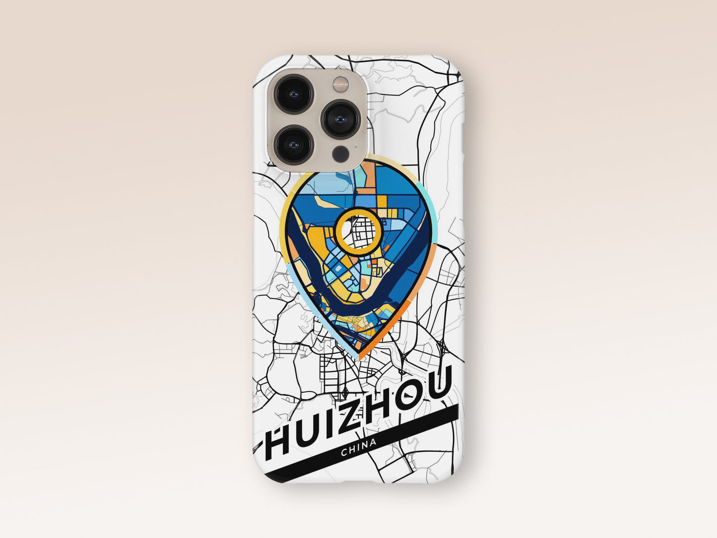 Huizhou China slim phone case with colorful icon. Birthday, wedding or housewarming gift. Couple match cases. 1
