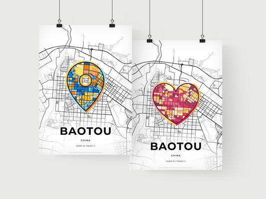 Baotou China art print for couples