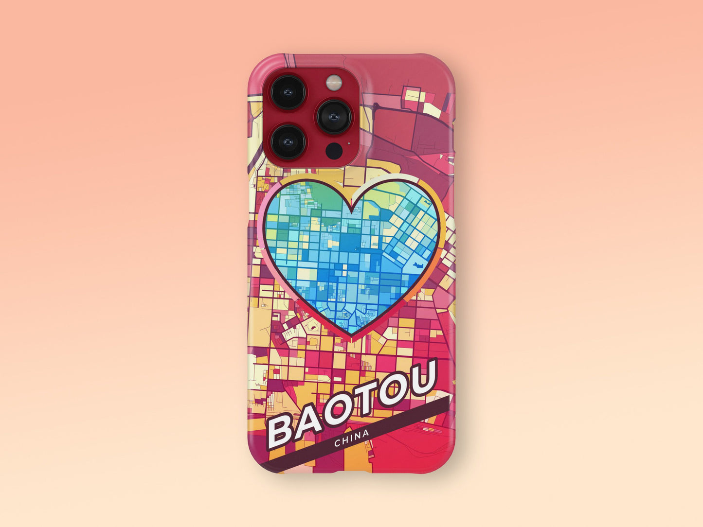 Baotou China slim phone case with colorful icon. Birthday, wedding or housewarming gift. Couple match cases. 2