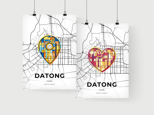 Datong China art print for couples