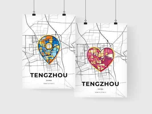Tengzhou China art print for couples